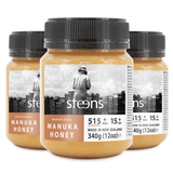 MULTIPACK MGO 515 + (UMF 15+)  RAW MANUKA HONEY 340G - 3 PACK