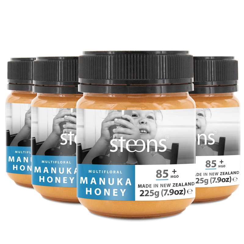 MULTIPACK MGO85 + RAW MANUKA HONEY 500G - 4 PACK
