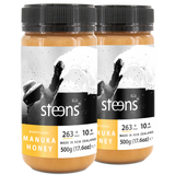 MULTIPACK MGO 263 + (UMF 10+)  RAW MANUKA HONEY 500G - 2 PACK