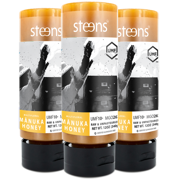 MULTIPACK MGO 263 (UMF 10+) Raw Mānuka Honey 340g - Squeezy - 3 Pack