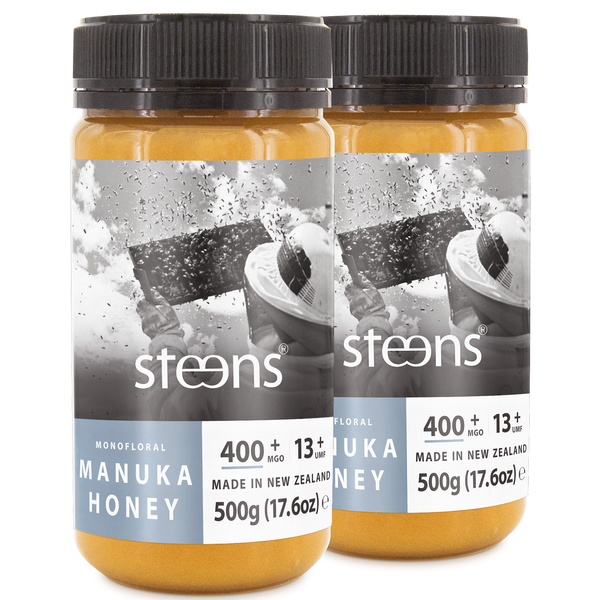 MULTIPACK MGO 400 + (UMF 13+) RAW MANUKA HONEY 500G - 2 PACK