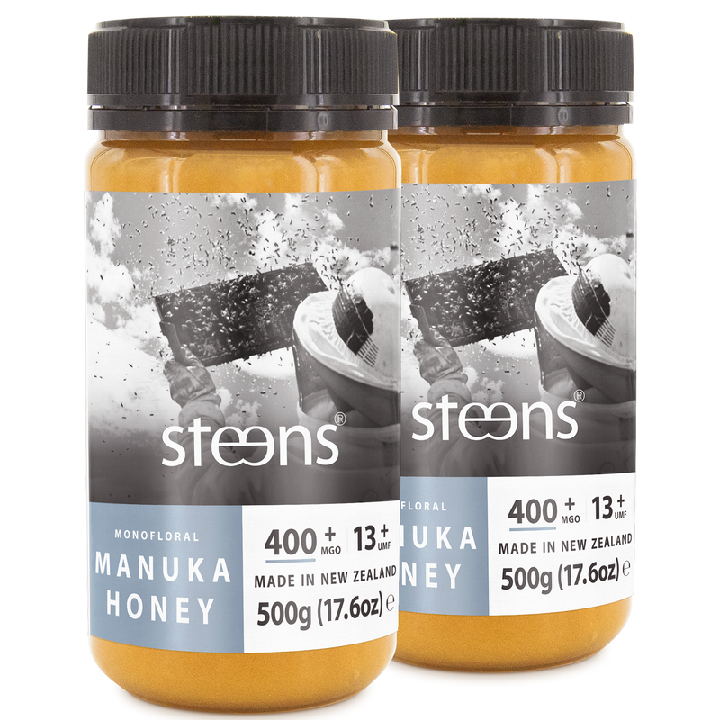MULTIPACK MGO 400 + (UMF 13+) RAW MANUKA HONEY 500G - 2 PACK