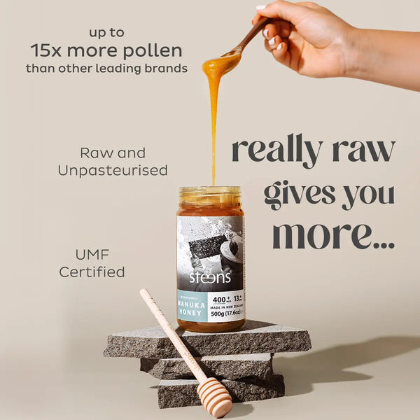 MGO 400 (UMF 13) Raw Mānuka Honey 500g