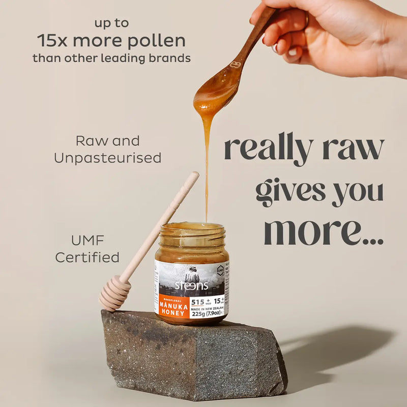MGO 515 (UMF 15) Raw Mānuka Honey 225g