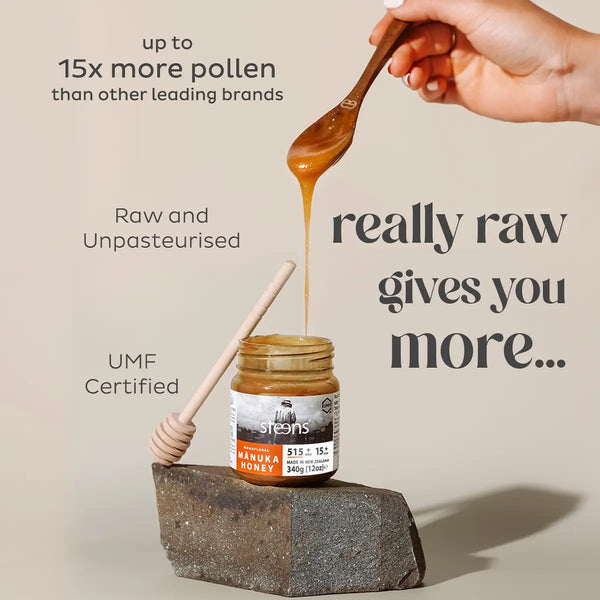 MGO 515 (UMF 15) Raw Mānuka Honey 340g