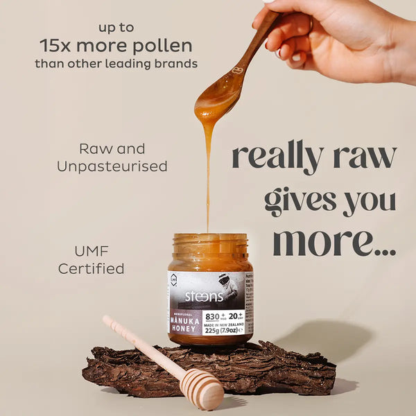 MGO 829 (UMF 20) Raw Mānuka Honey 225g